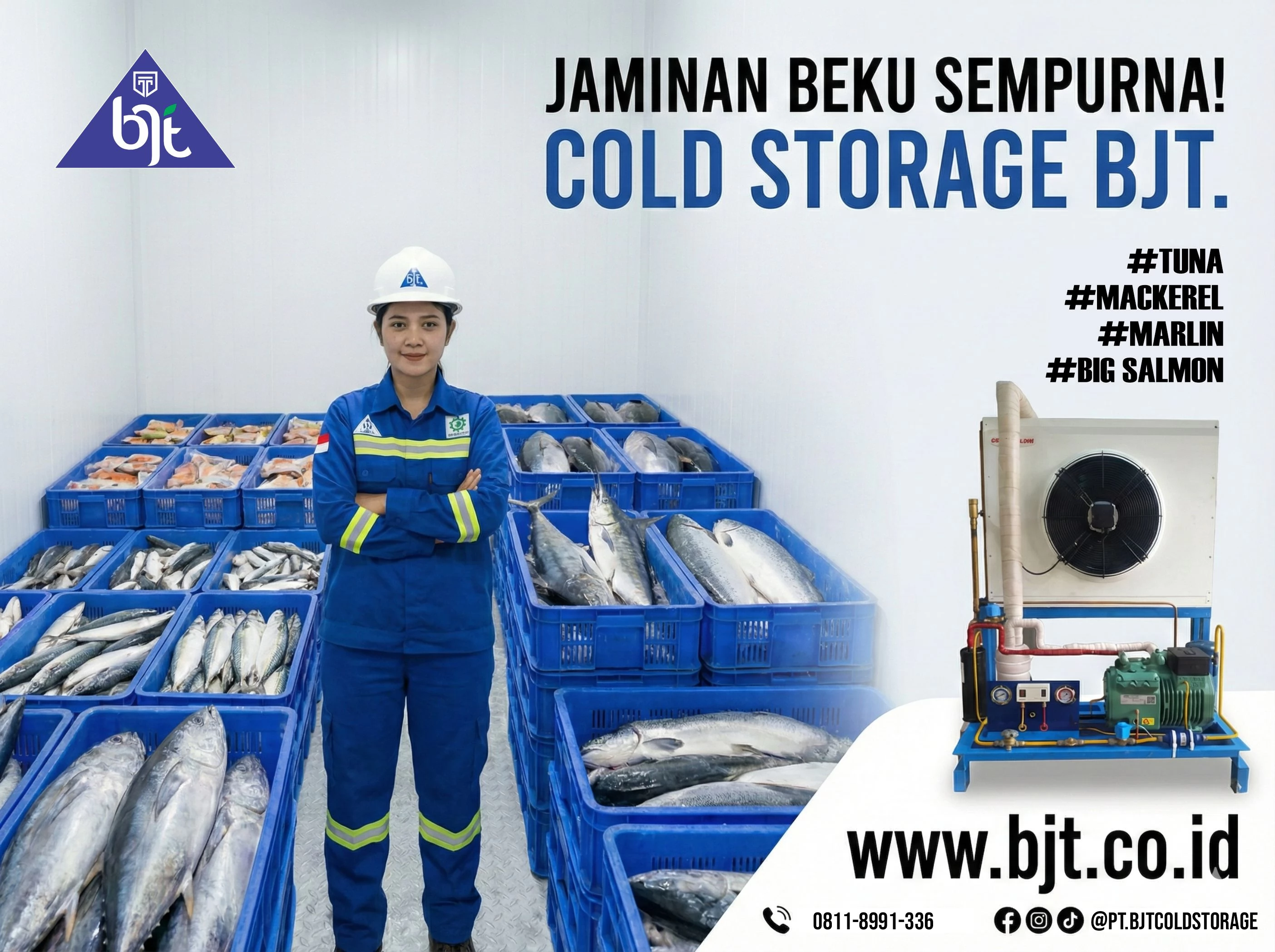 Cold storage outdoor machine custom Jaminan Beku Sempurna